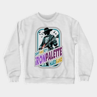 rock metal music guitar and guitarist graphic design by ironpalette Crewneck Sweatshirt